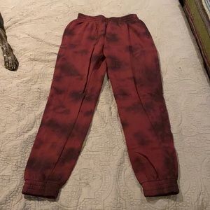 VS Victoria’s Secret PINK Campus Jogger Sweats Ruby Tie Dye
